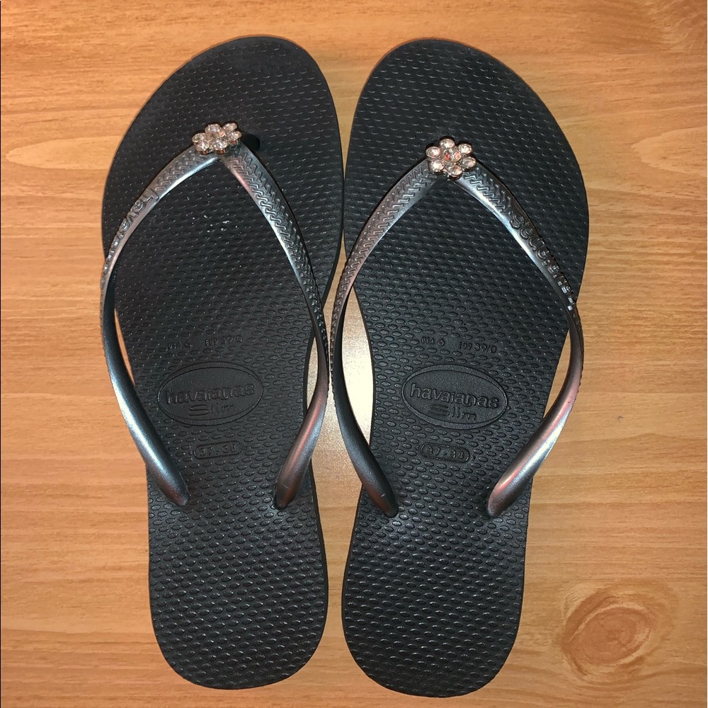 Havaianas Slim Flip Flops Grey